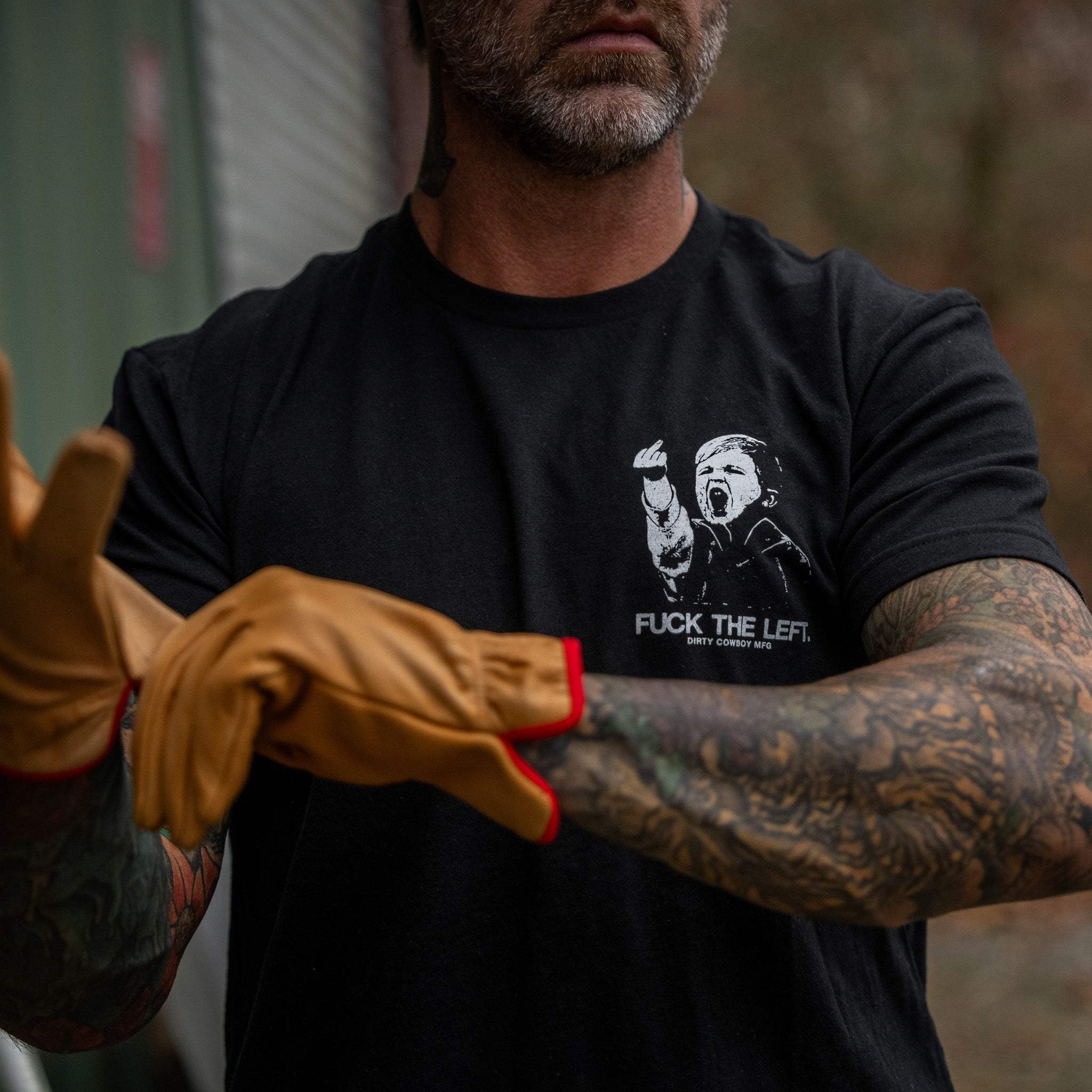 F*ck The Left Men's T-Shirt - DIRTY COWBOY USA - Flyclothing LLC