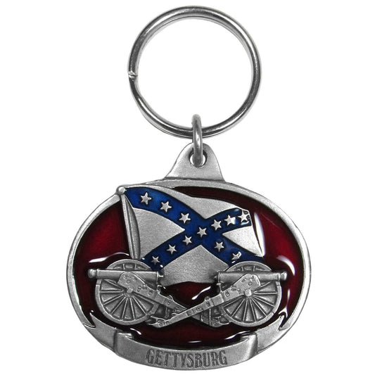 Gettysburgh Metal Key Chain with Enameled Details - Siskiyou Originals - Flyclothing LLC