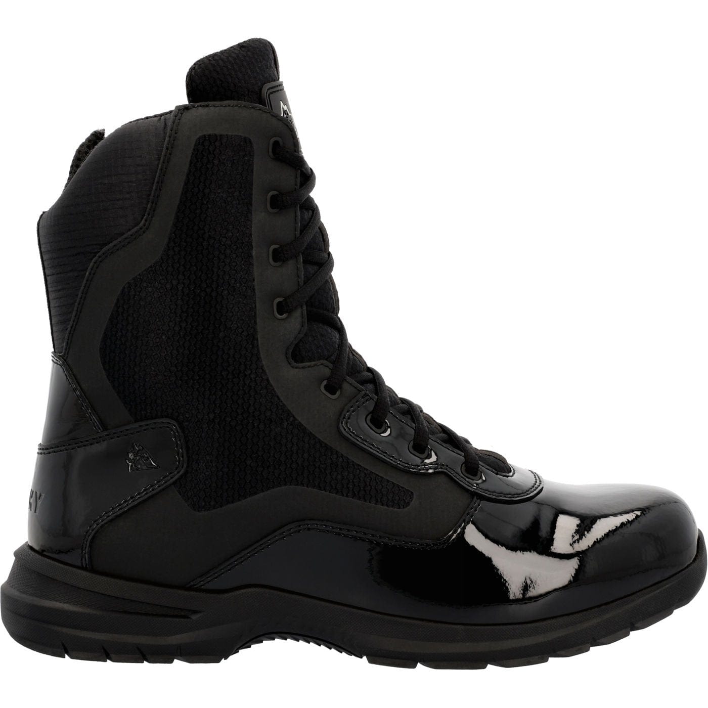 Rocky Cadet 8" Black Side Zip Public Service Boot - Rocky Boots - Flyclothing LLC