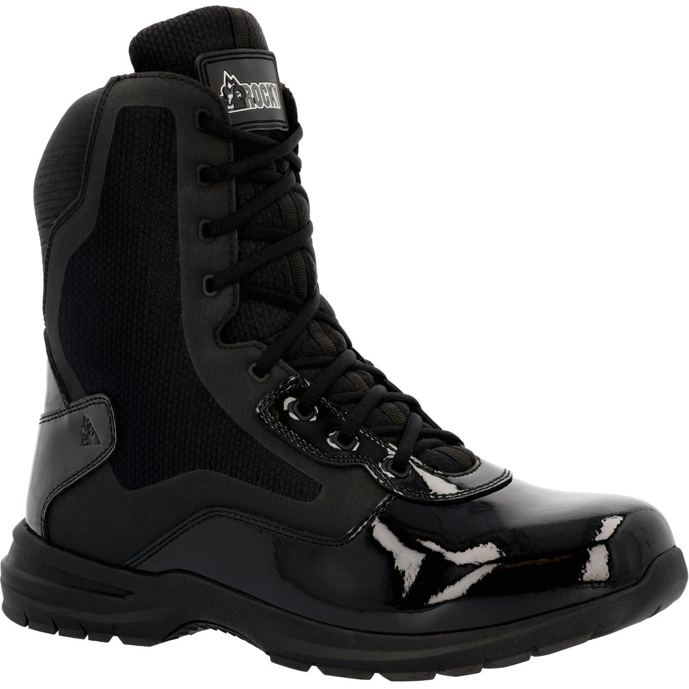 Rocky Cadet 8" Black Side Zip Public Service Boot - Rocky Boots - Flyclothing LLC