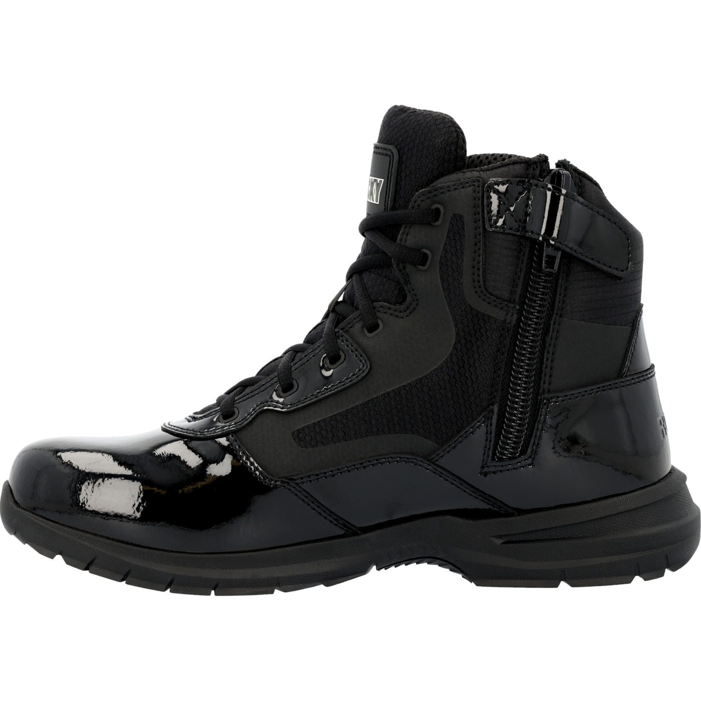 Rocky Cadet 6" Black Side Zip Public Service Boot - Rocky Boots - Flyclothing LLC