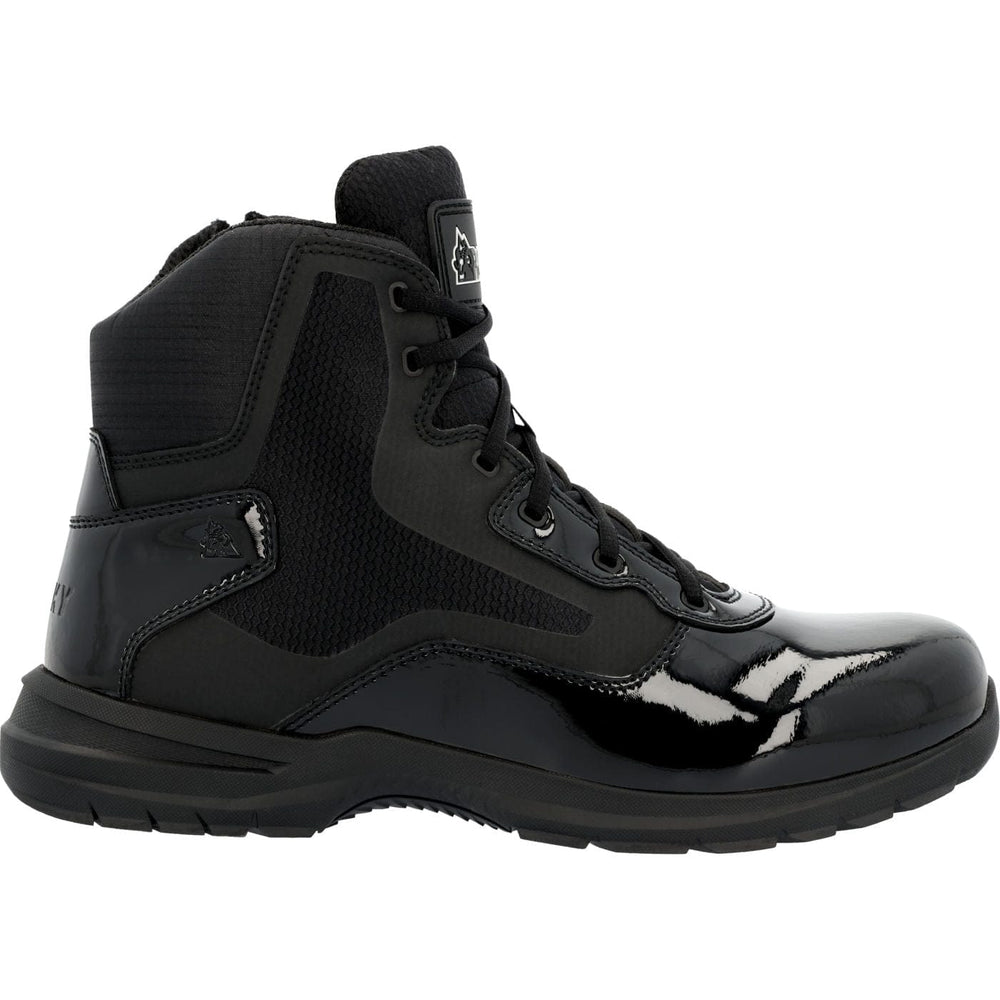 Rocky Cadet 6" Black Side Zip Public Service Boot - Rocky
