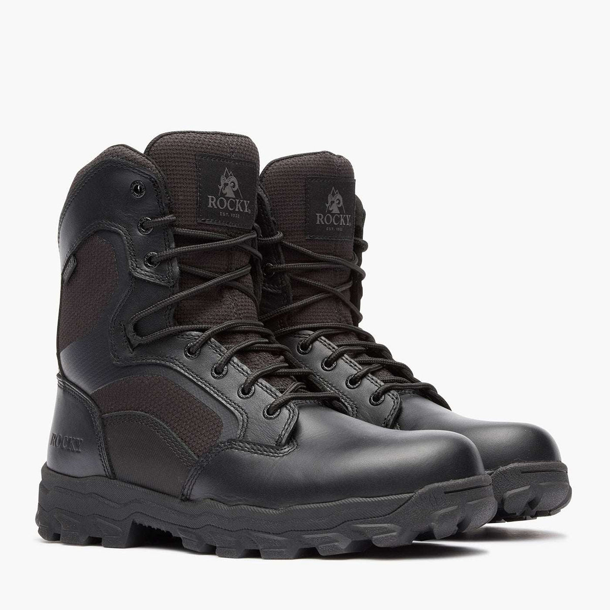 Rocky Alpha Force Lite Waterproof Public Service Boot Black - Rocky Boots - Flyclothing LLC
