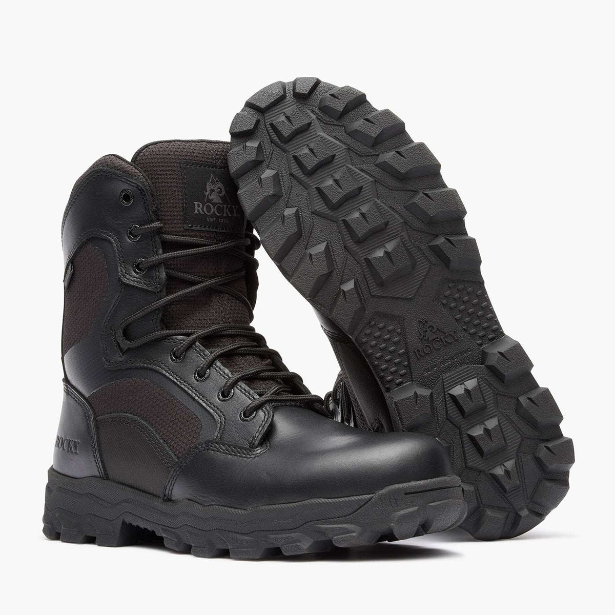 Rocky Alpha Force Lite Waterproof Public Service Boot Black - Rocky Boots - Flyclothing LLC
