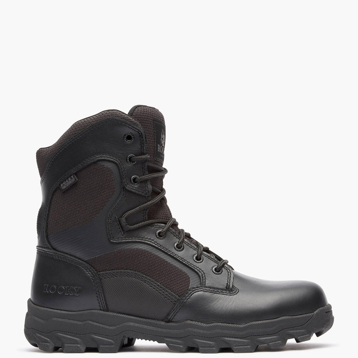 Rocky Alpha Force Lite Waterproof Public Service Boot Black - Rocky Boots - Flyclothing LLC