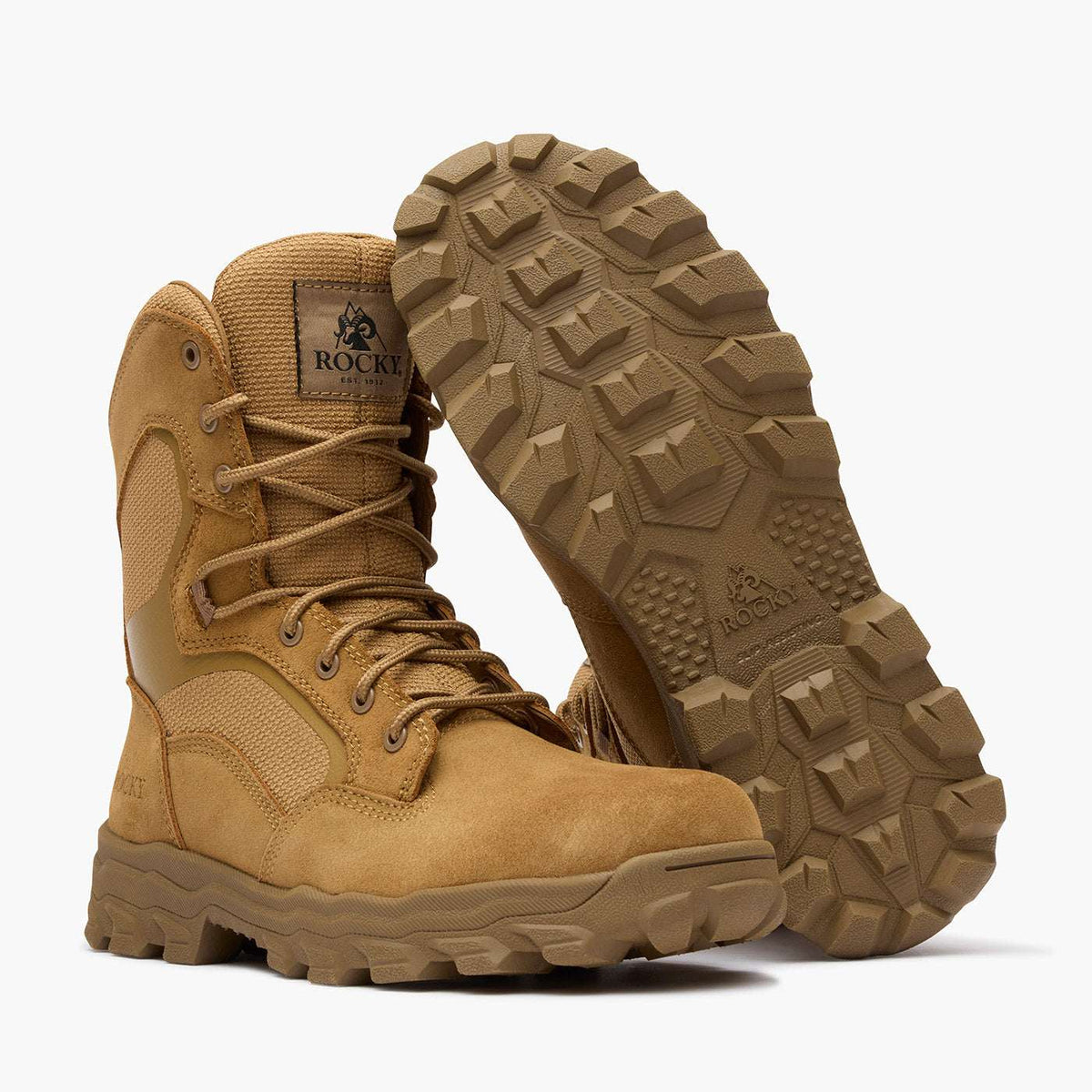 Rocky Alpha Force Lite 8” Public Service Boot Coyote Brown - Rocky Boots - Flyclothing LLC