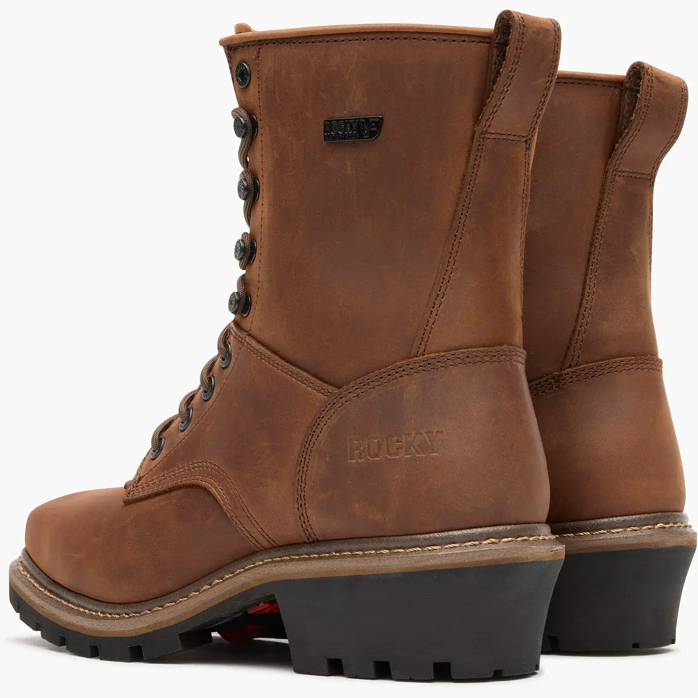 Rocky Square Toe Logger Composite Toe Waterproof Work Boot - Rocky Boots - Flyclothing LLC