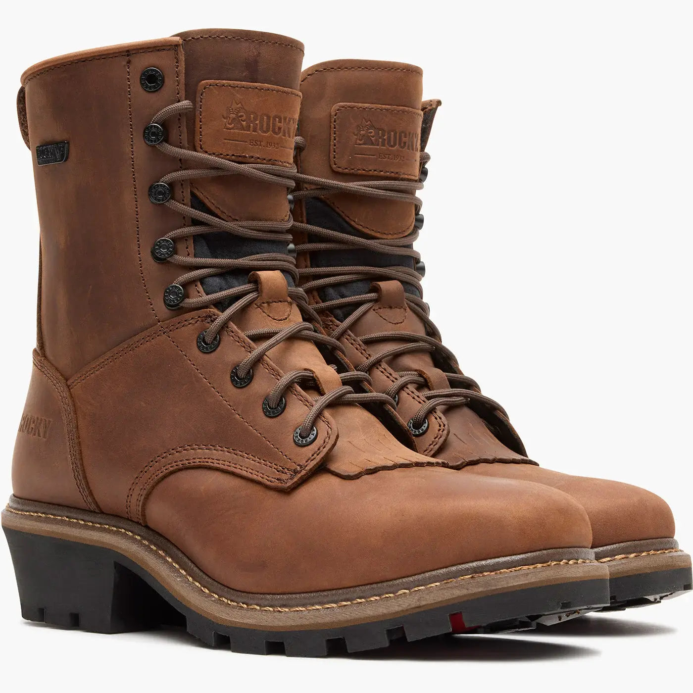 Rocky Square Toe Logger Composite Toe Waterproof Work Boot - Rocky Boots - Flyclothing LLC