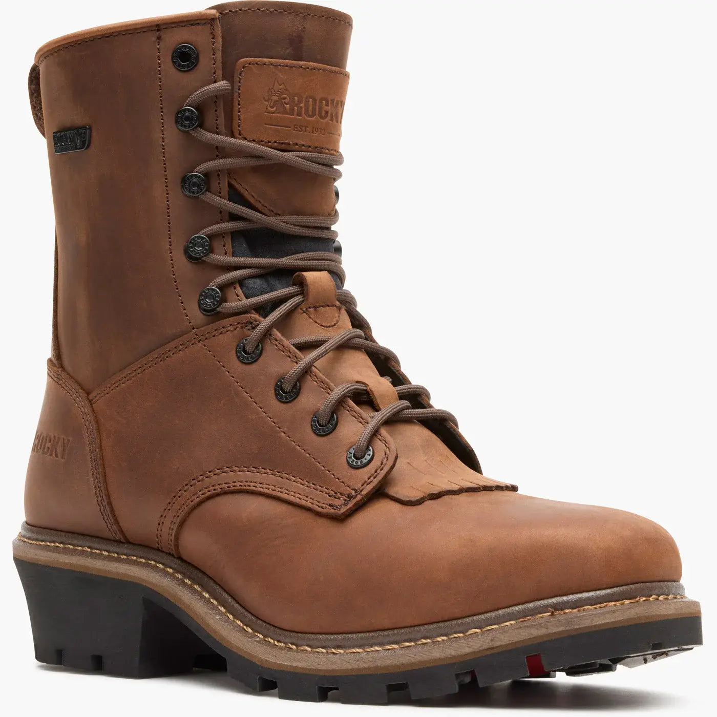 Rocky Square Toe Logger Composite Toe Waterproof Work Boot - Rocky Boots - Flyclothing LLC