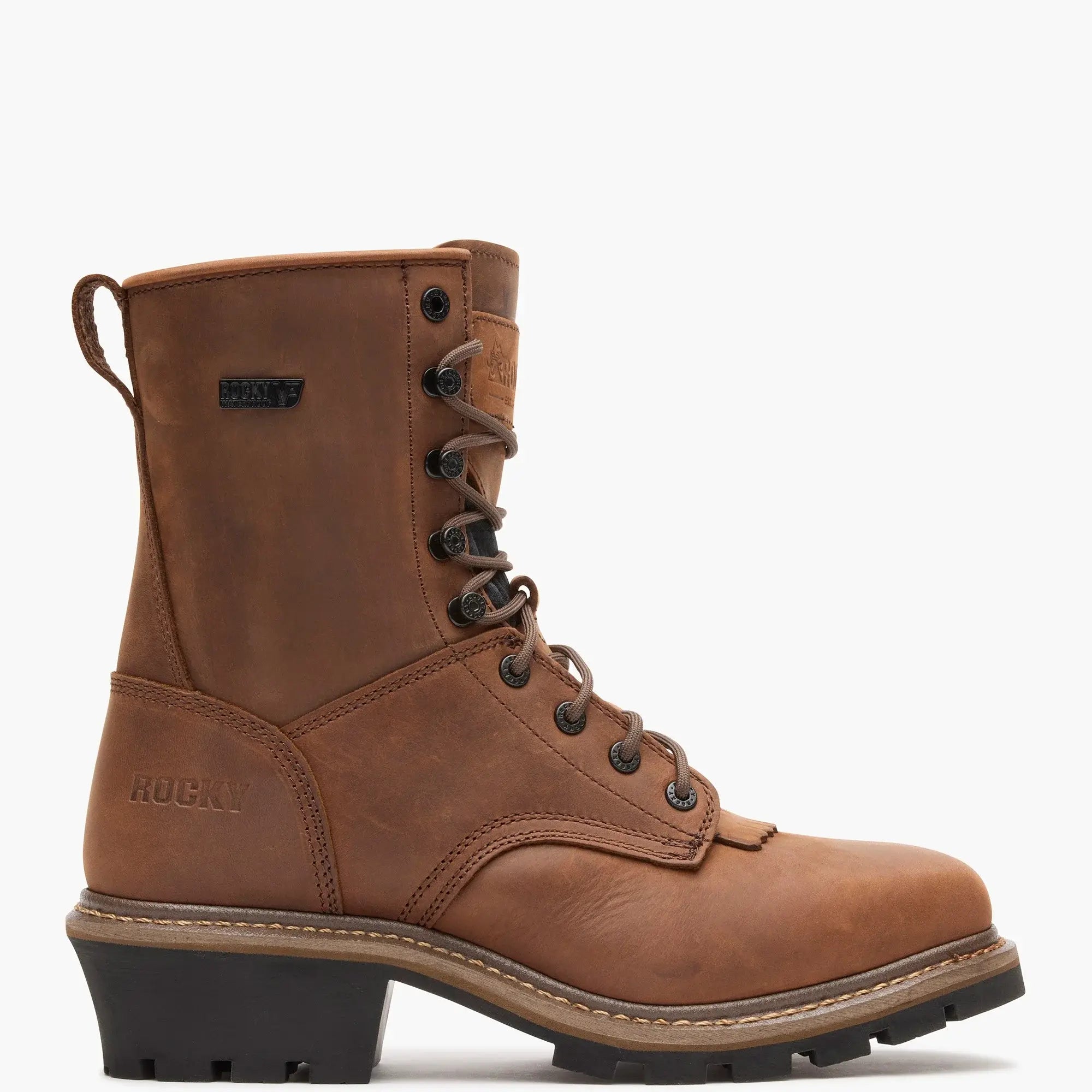 Rocky Square Toe Logger Composite Toe Waterproof Work Boot - Rocky Boots - Flyclothing LLC