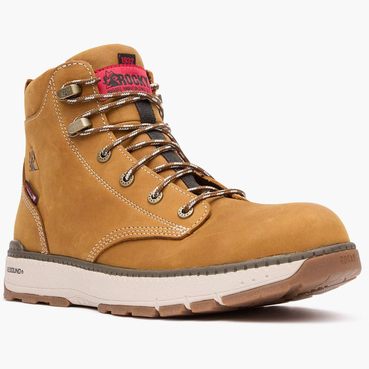 Rocky Rebound Wedge Waterproof Composite Toe Work Boot Brown - Rocky Boots - Flyclothing LLC