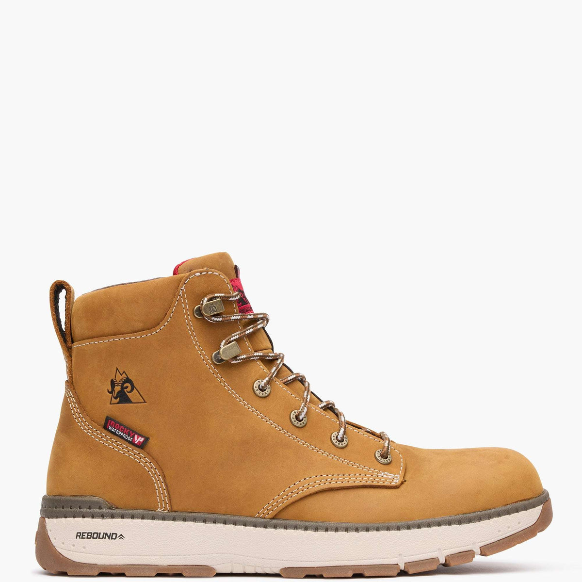 Rocky Rebound Wedge Waterproof Composite Toe Work Boot Brown - Rocky Boots - Flyclothing LLC