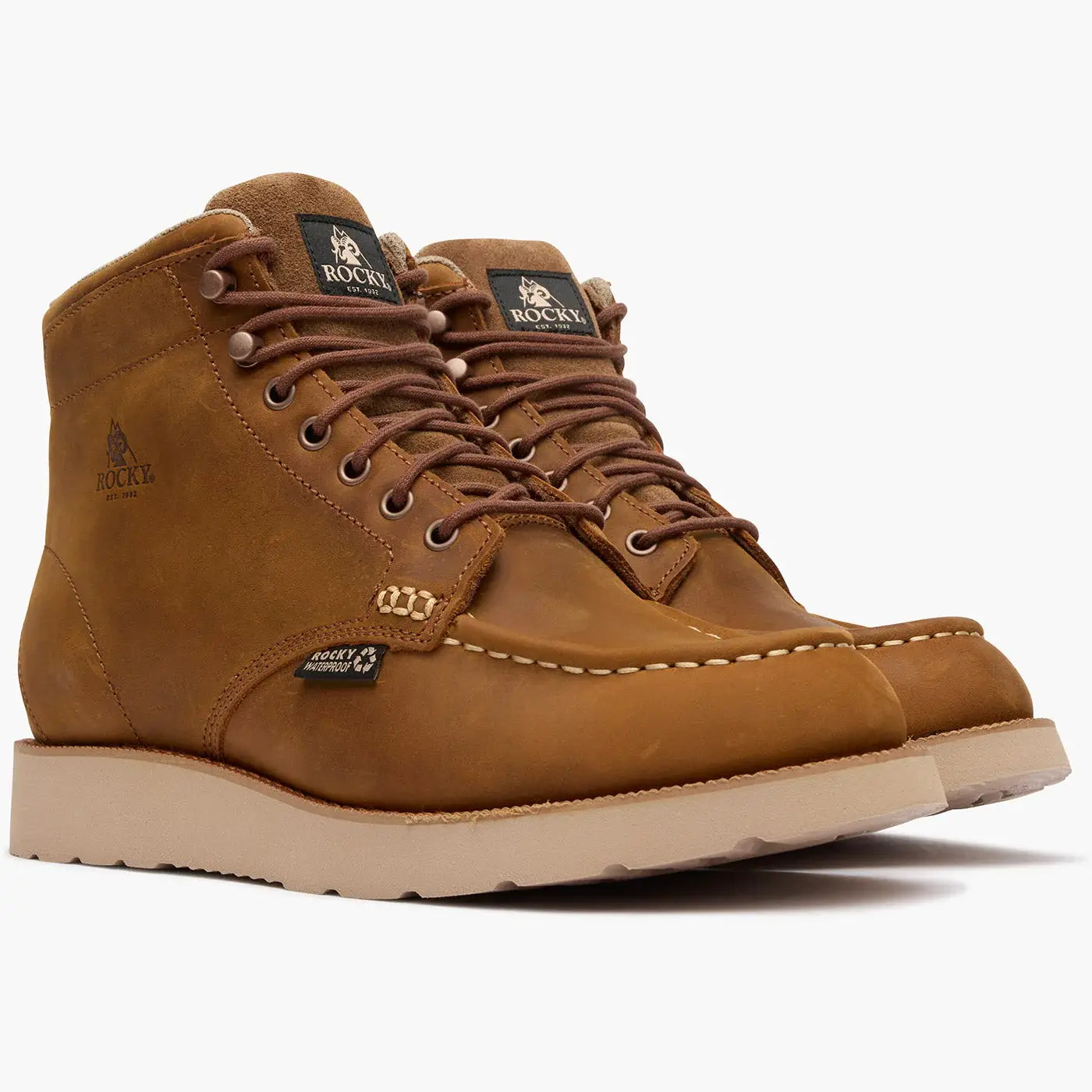 Rocky MonoCrepe Wedge 6" Waterproof Work Boot - Rocky Boots - Flyclothing LLC
