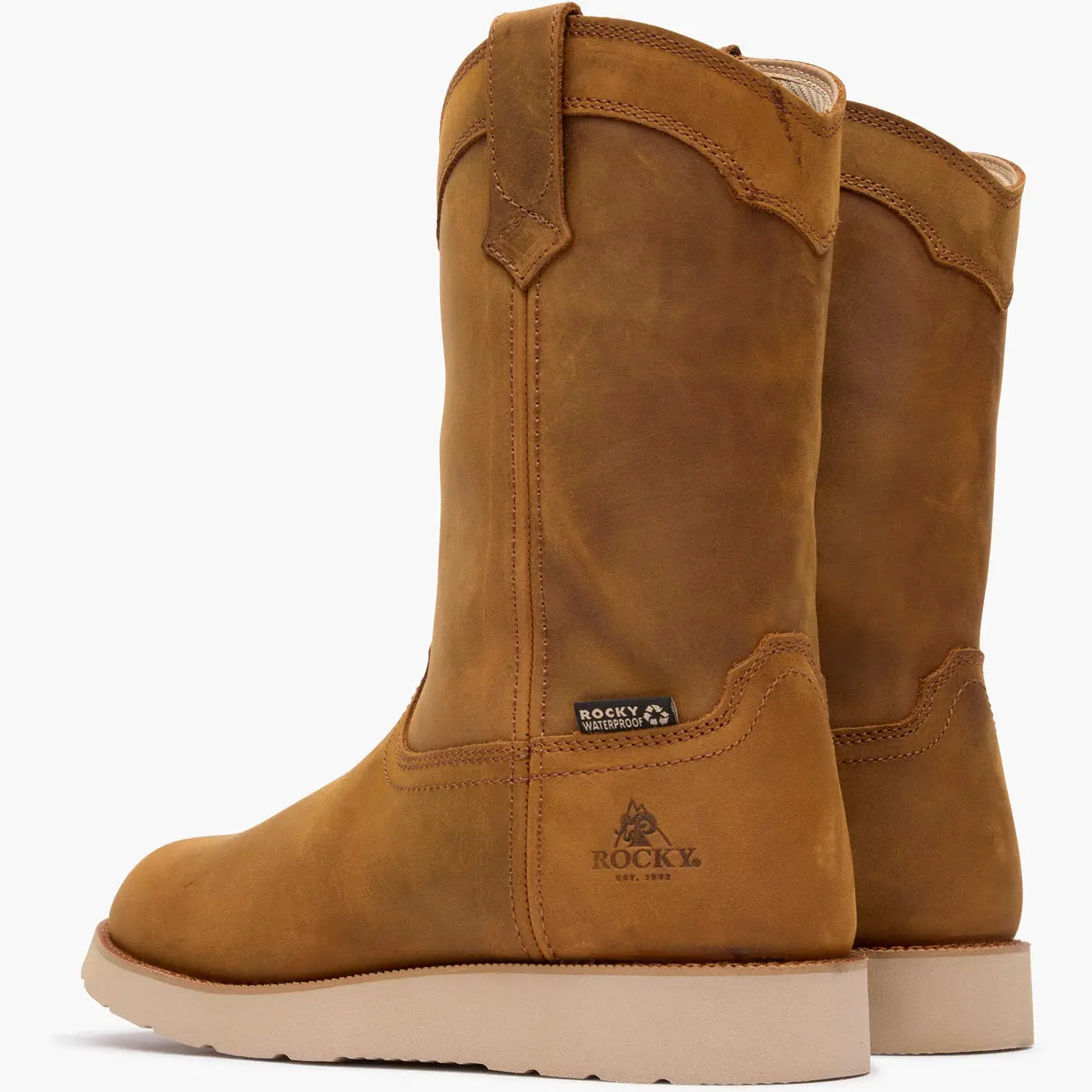 Rocky MonoCrepe Wedge 11" Waterproof Work Boots - Rocky Boots - Flyclothing LLC