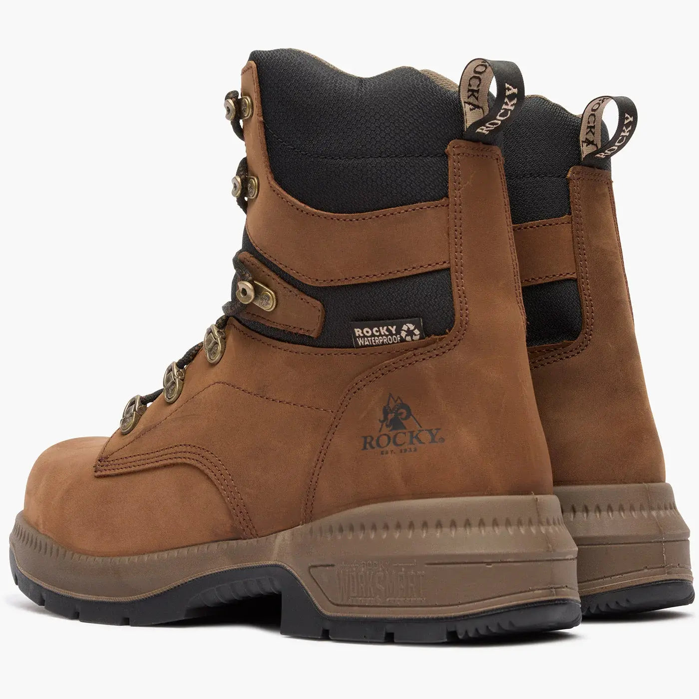 Rocky Worksmart 8" Comp Toe Internal MET Guard Work Boot - Rocky Boots - Flyclothing LLC