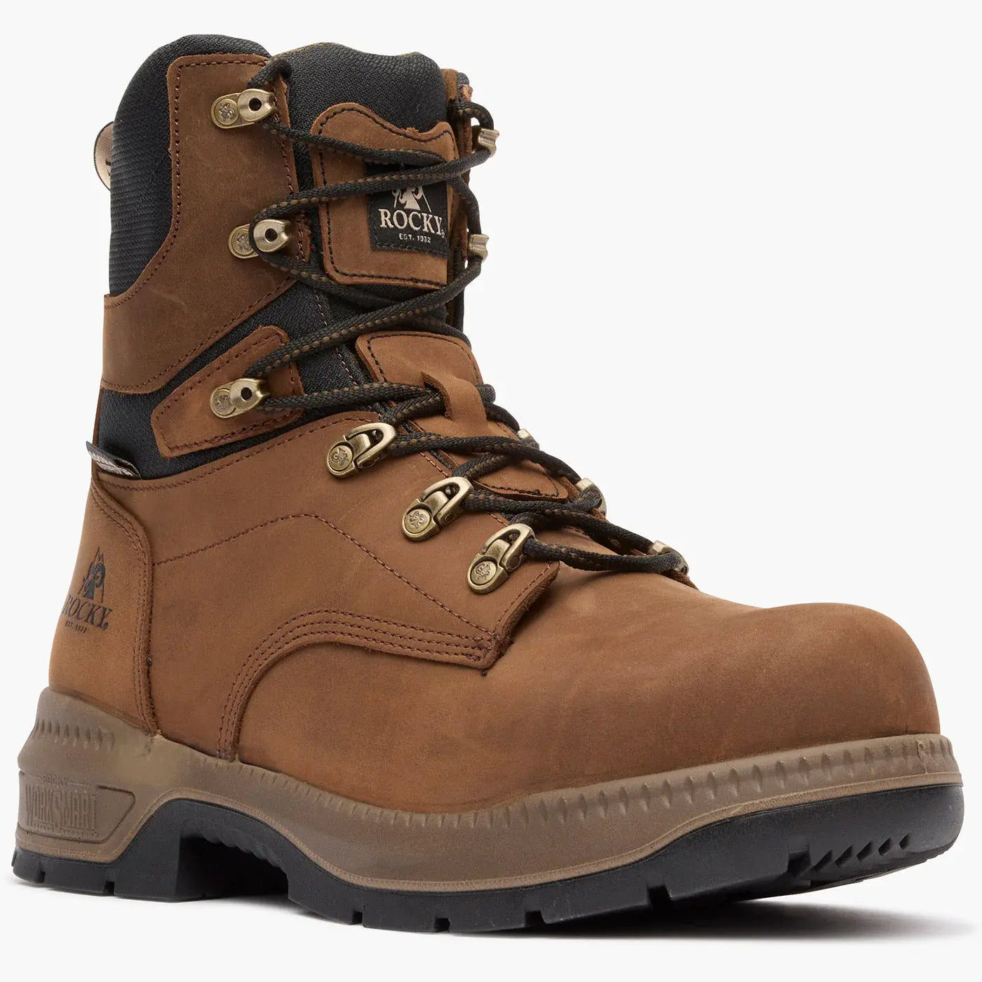 Rocky Worksmart 8" Comp Toe Internal MET Guard Work Boot - Rocky Boots - Flyclothing LLC
