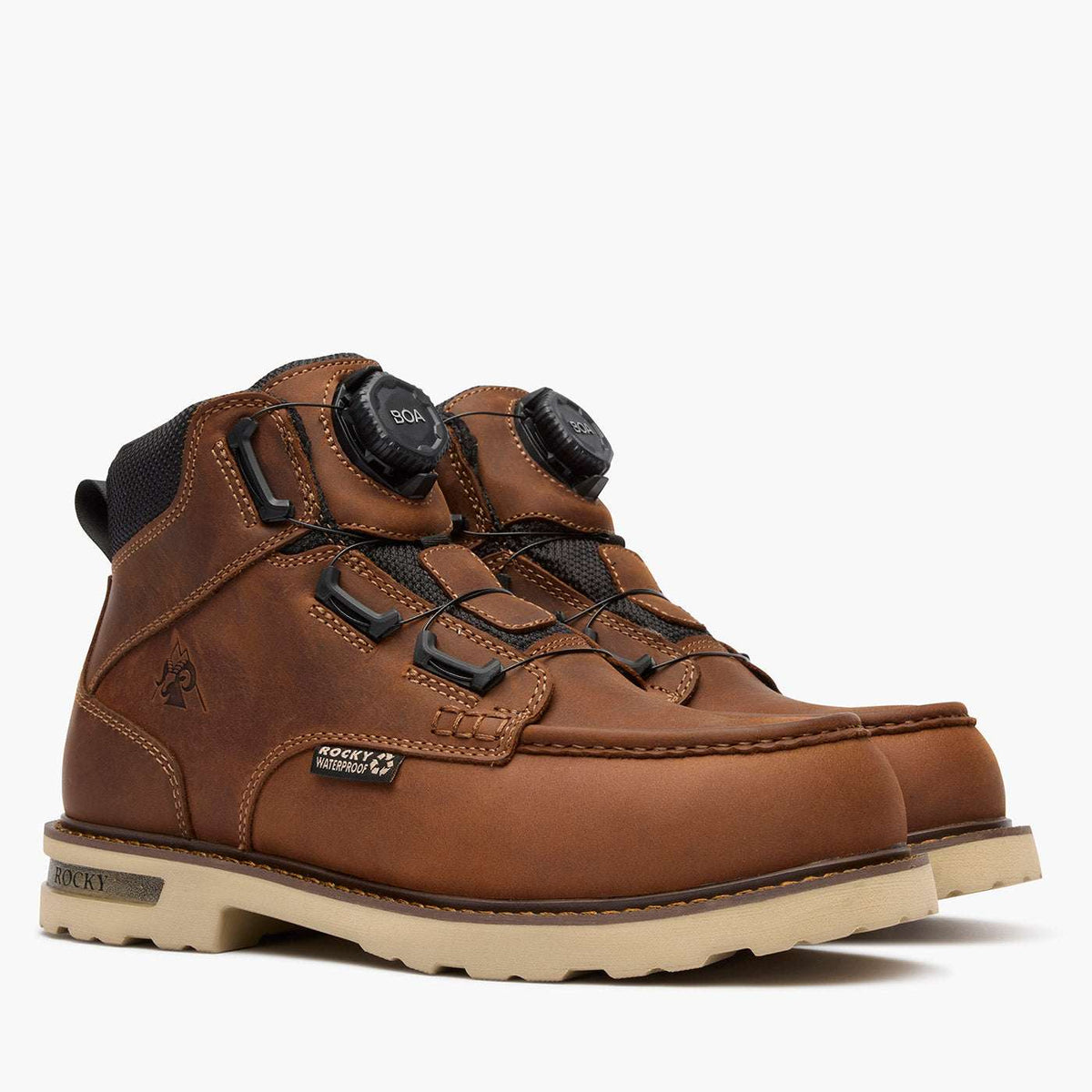 Rocky Grindstone XTR BOA Composite Toe Work Boot Brown - Rocky Boots - Flyclothing LLC
