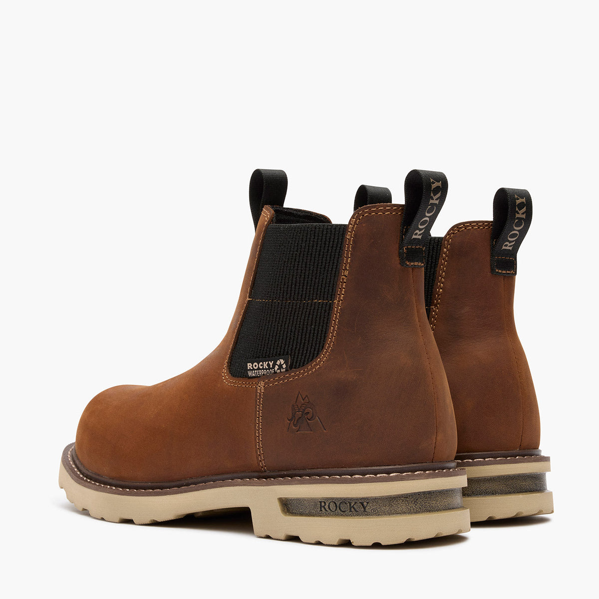 Rocky Grindstone XTR Chelsea Work Boot Brown - Rocky Boots - Flyclothing LLC