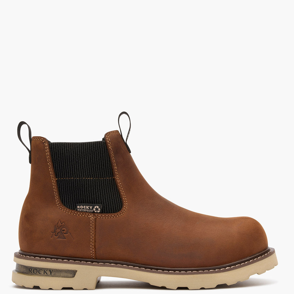 Rocky Grindstone XTR Chelsea Work Boot Brown - Rocky Boots - Flyclothing LLC