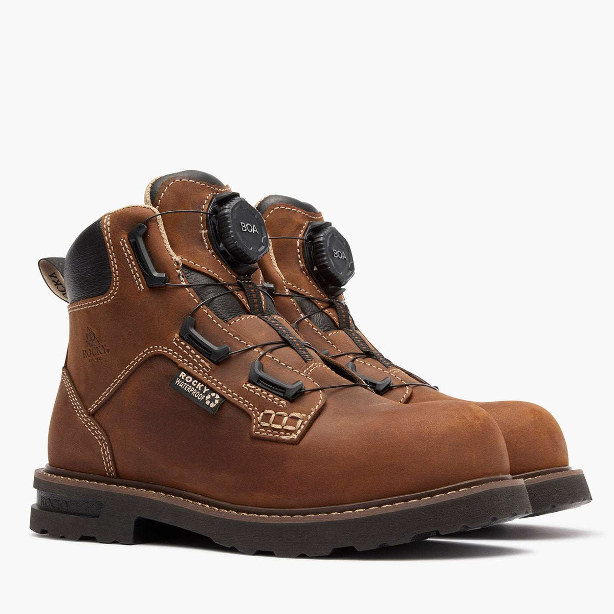 Rocky Women's Grindstone XTR BOA Composite Toe Work Boot Brown - Rocky Boots - Flyclothing LLC