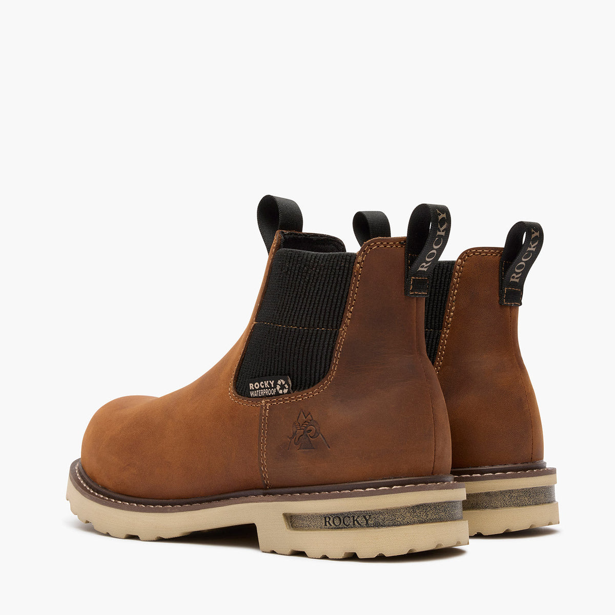 Rocky Women’s Grindstone XTR Chelsea Work Boot Brown - Rocky Boots - Flyclothing LLC