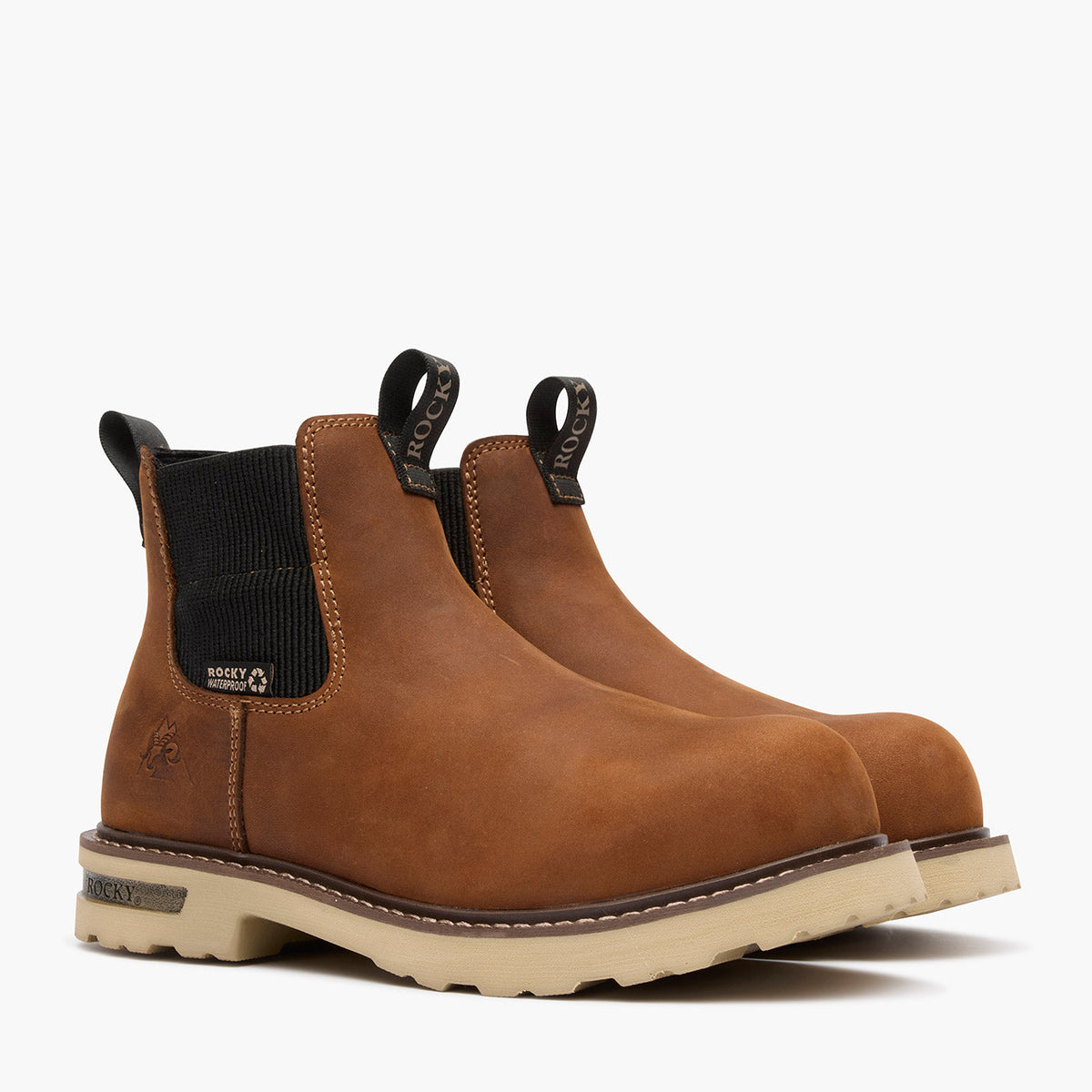Rocky Women’s Grindstone XTR Chelsea Work Boot Brown - Rocky Boots - Flyclothing LLC