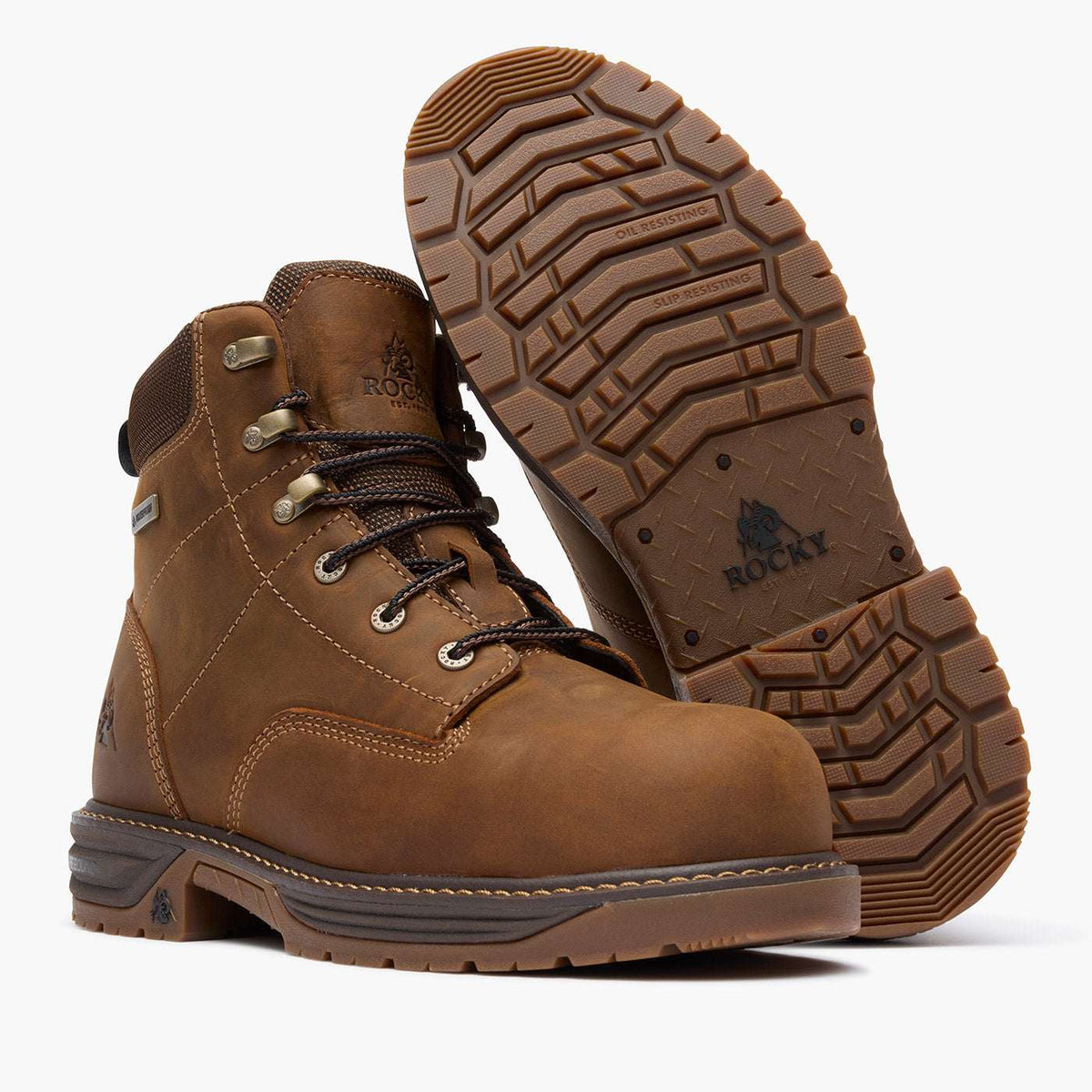 Rocky IronClad Legend 6” Composite Toe Work Boot Brown - Rocky Boots - Flyclothing LLC