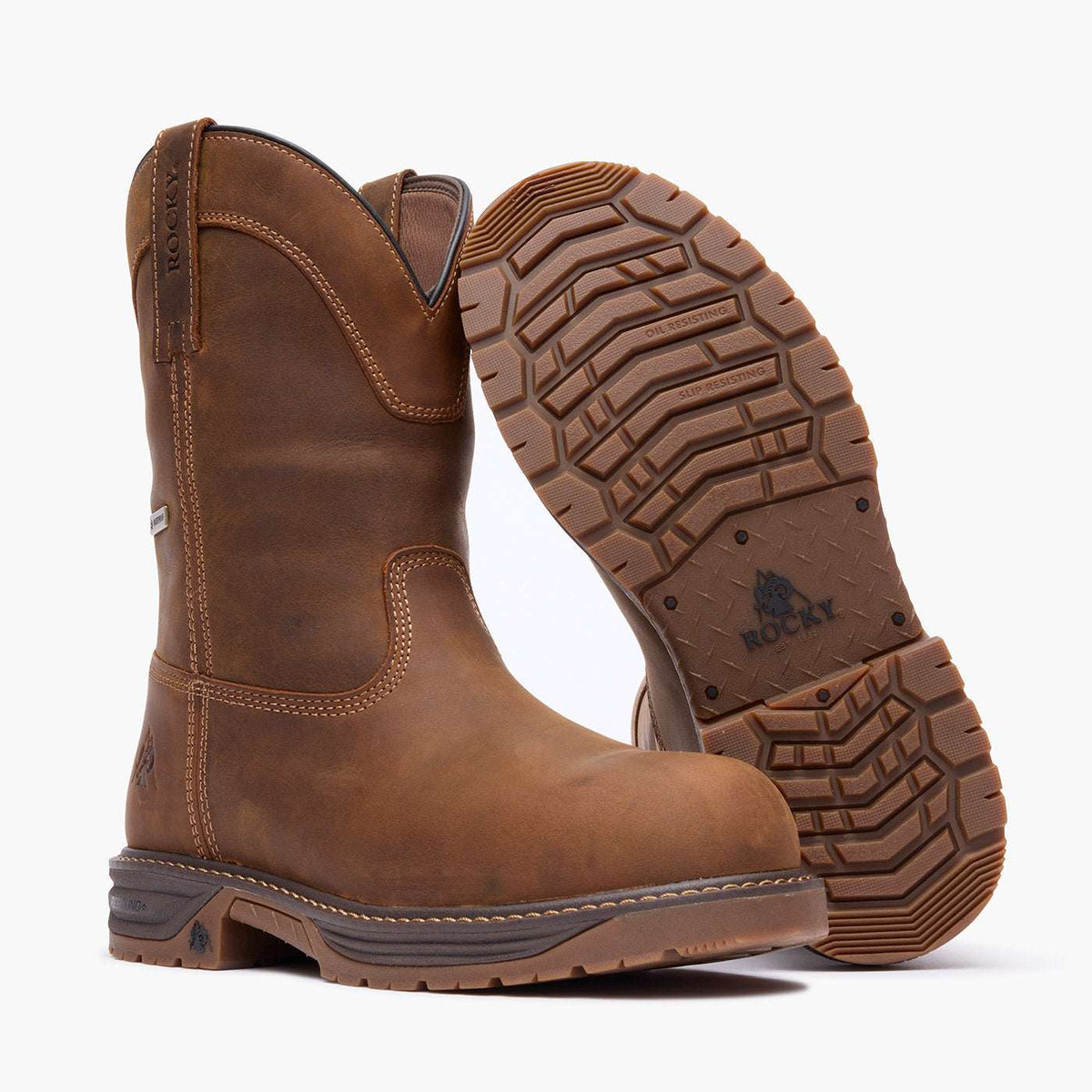 Rocky IronClad Legend Composite Toe Work Boot Brown RKK0529 - Rocky Boots - Flyclothing LLC