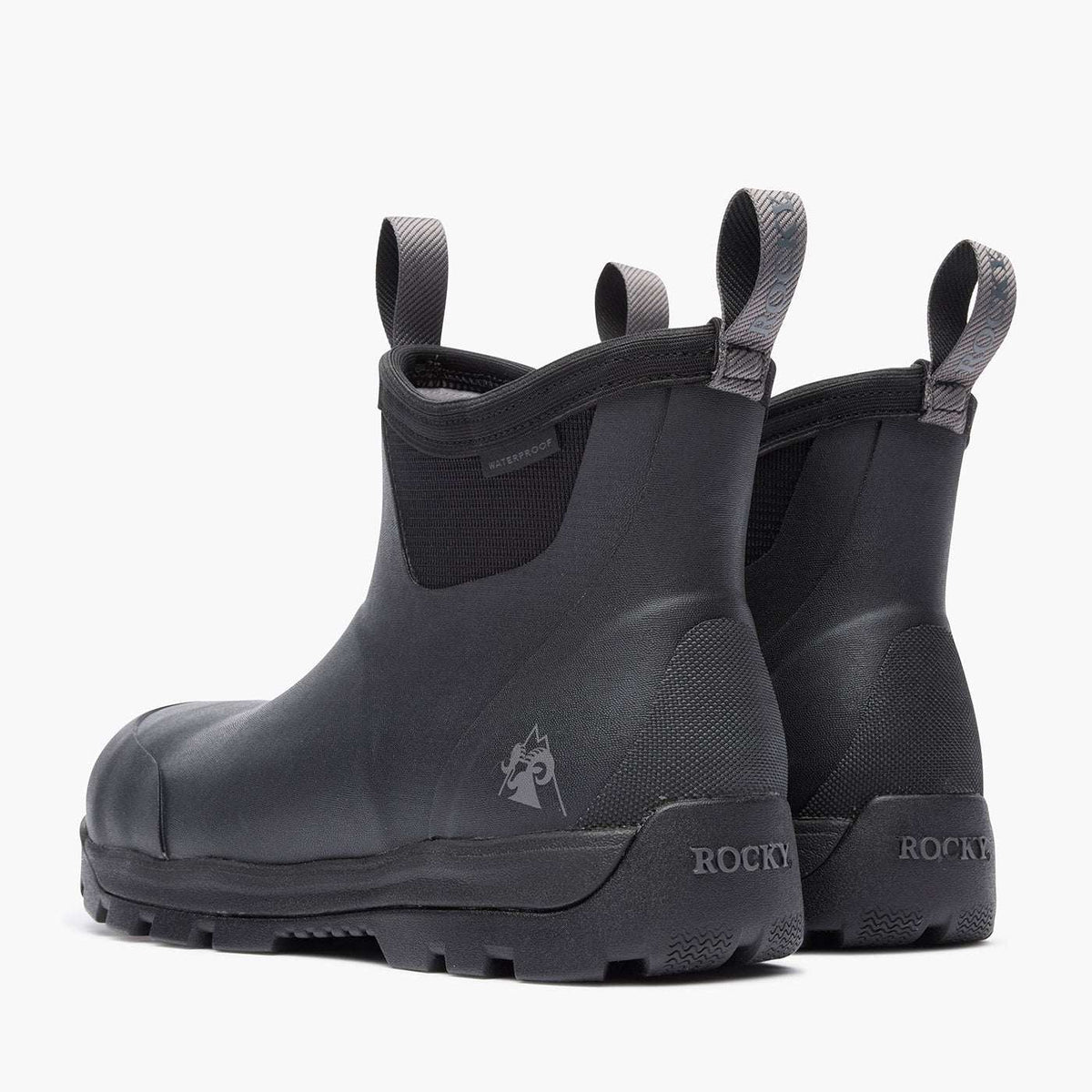 Rocky Backlands Rubber Composite Toe Work Boot Matte Black RKK0530 - Rocky Boots - Flyclothing LLC