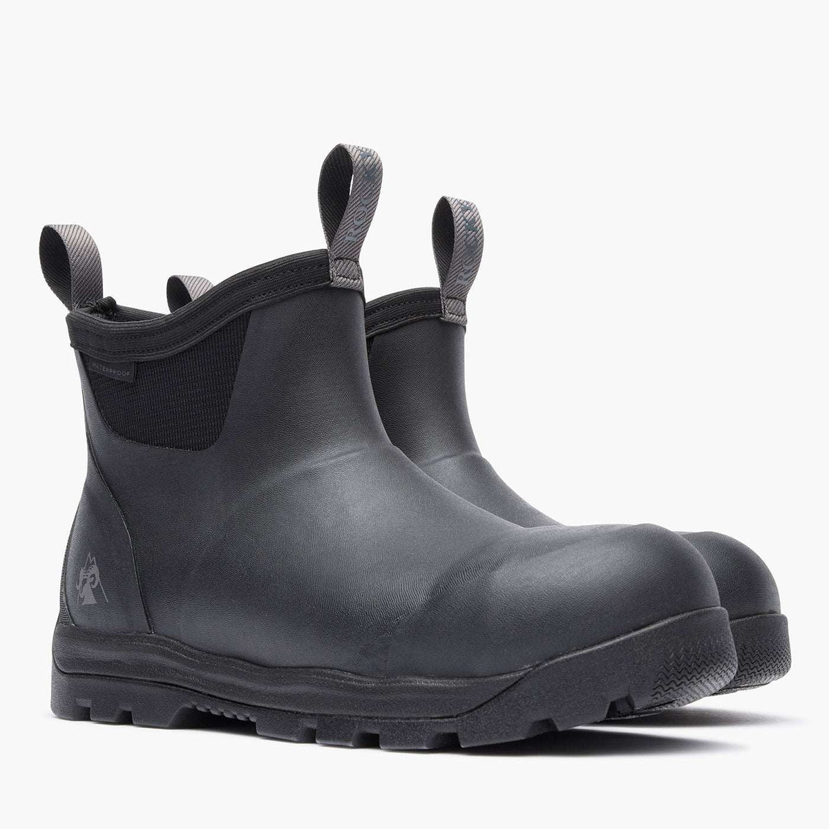 Rocky Backlands Rubber Composite Toe Work Boot Matte Black RKK0530 - Rocky Boots - Flyclothing LLC