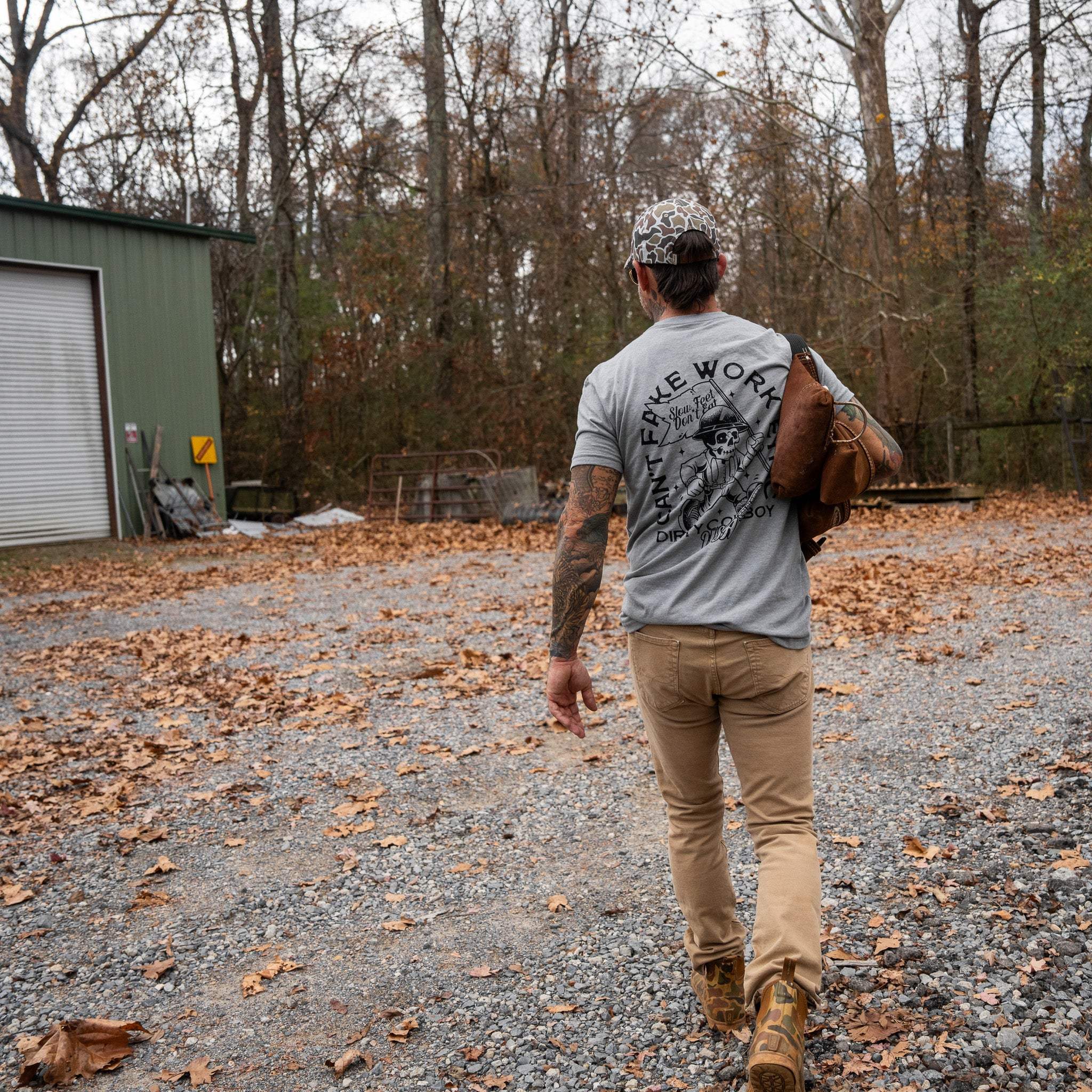 Can't Fake Work Ethic Men's T-Shirt - DIRTY COWBOY USA - Flyclothing LLC