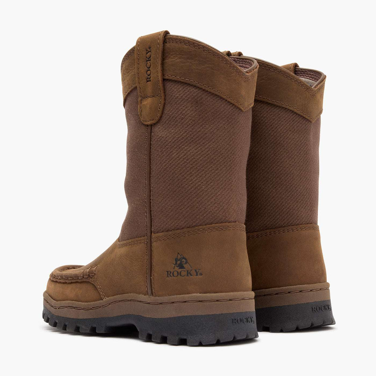 Rocky Outback LTE Kids’ Pull-On Outdoor Boot Brown - Rocky Boots - Flyclothing LLC