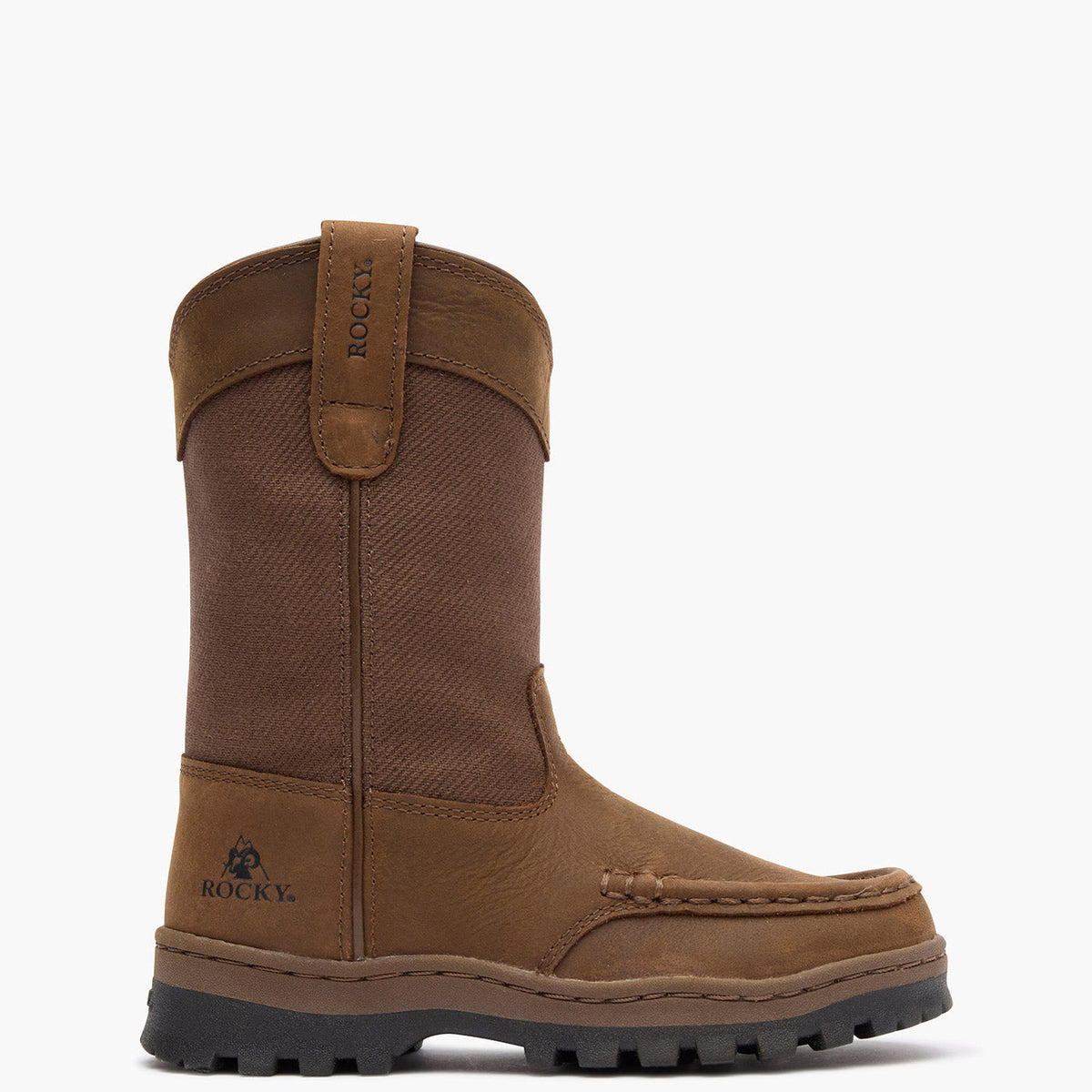 Rocky Outback LTE Kids’ Pull-On Outdoor Boot Brown - Rocky Boots - Flyclothing LLC