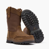 Rocky Outback LTE Big Kid’s Pull-On Outdoor Boot Brown - Rocky Boots - Flyclothing LLC