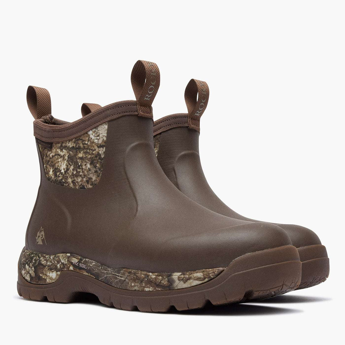 Rocky Big Cypress Rubber Waterproof Outdoor Boot Brown Realtree Apx - Rocky Boots - Flyclothing LLC