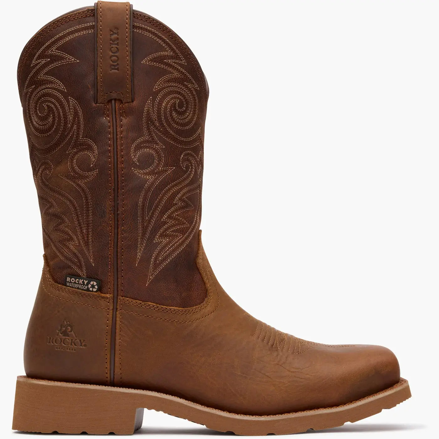 Rocky MonoCrepe 12" Steel Toe Western Boot - Rocky Boots - Flyclothing LLC