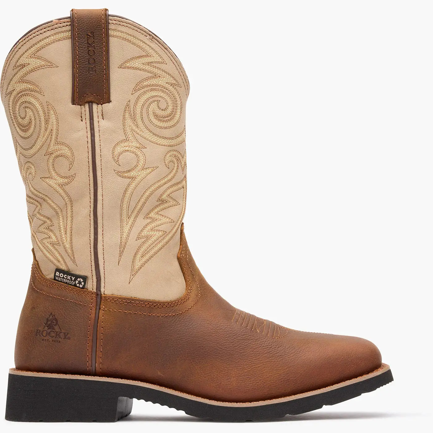 MonoCrepe Western Pull-On Boot - Rocky Boots - Flyclothing LLC