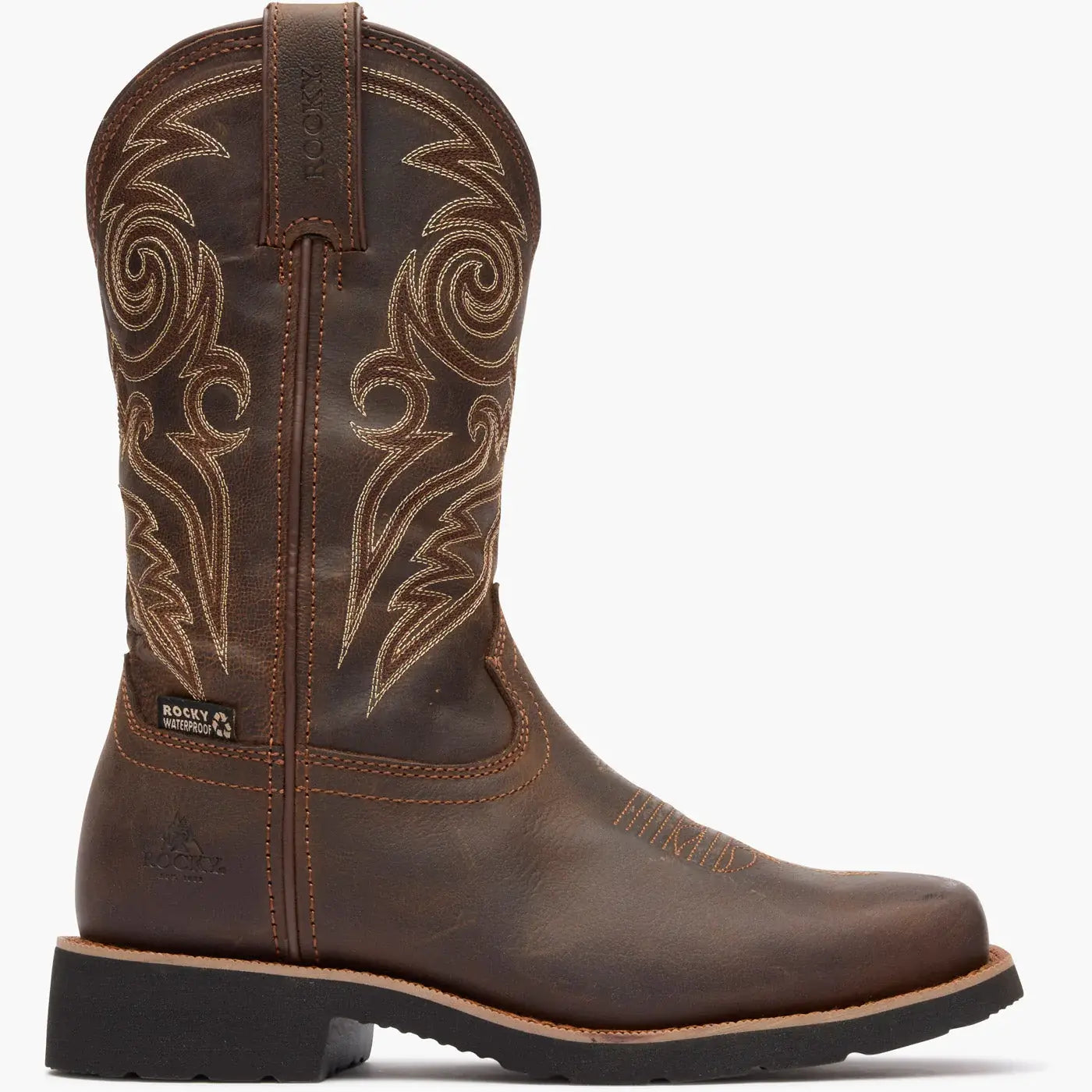 Women's Monocrepe 11" Steel-Toe Western Boot - Rocky Boots - Flyclothing LLC