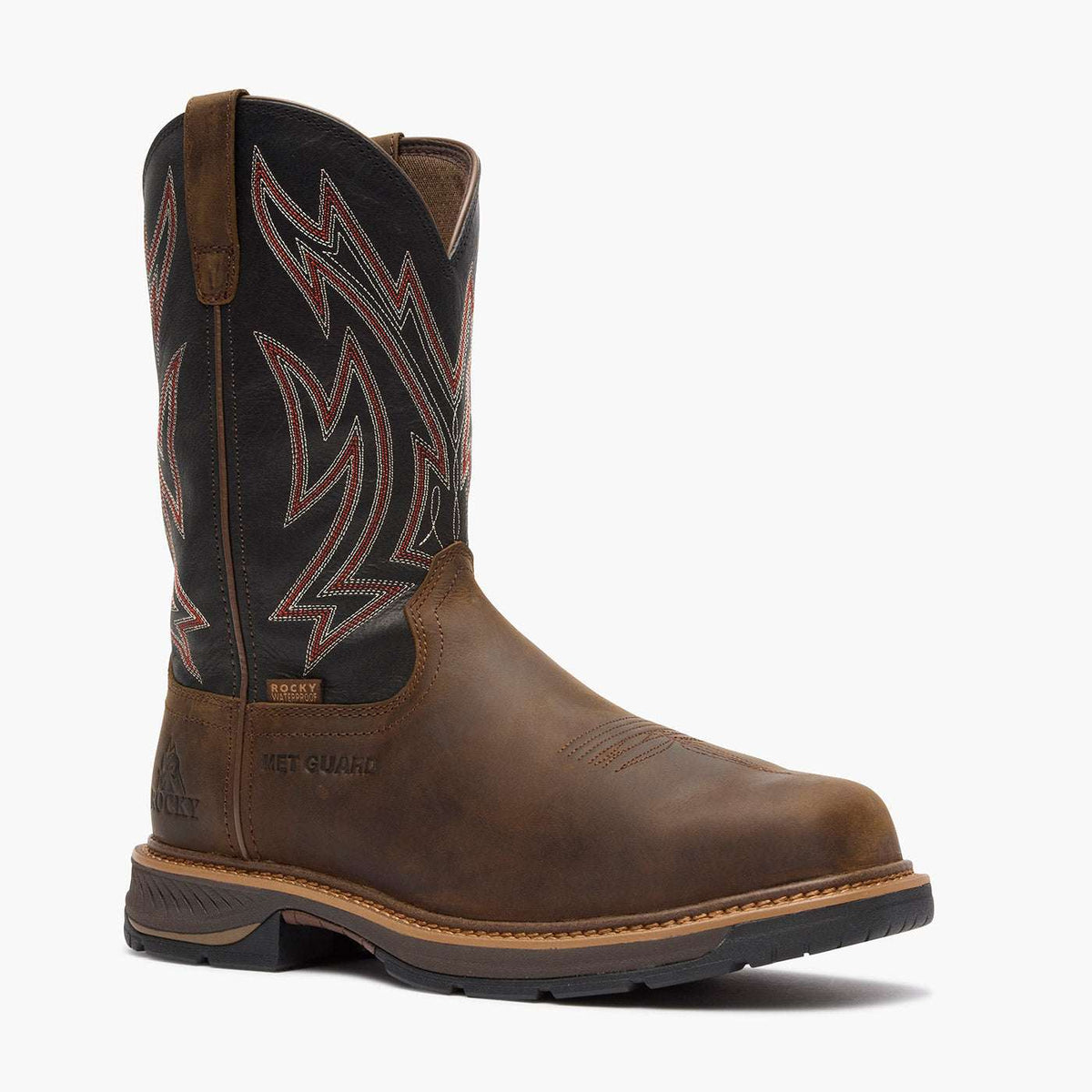 Rocky Ride LTE MET Guard Western Boot Brown - Rocky Boots - Flyclothing LLC