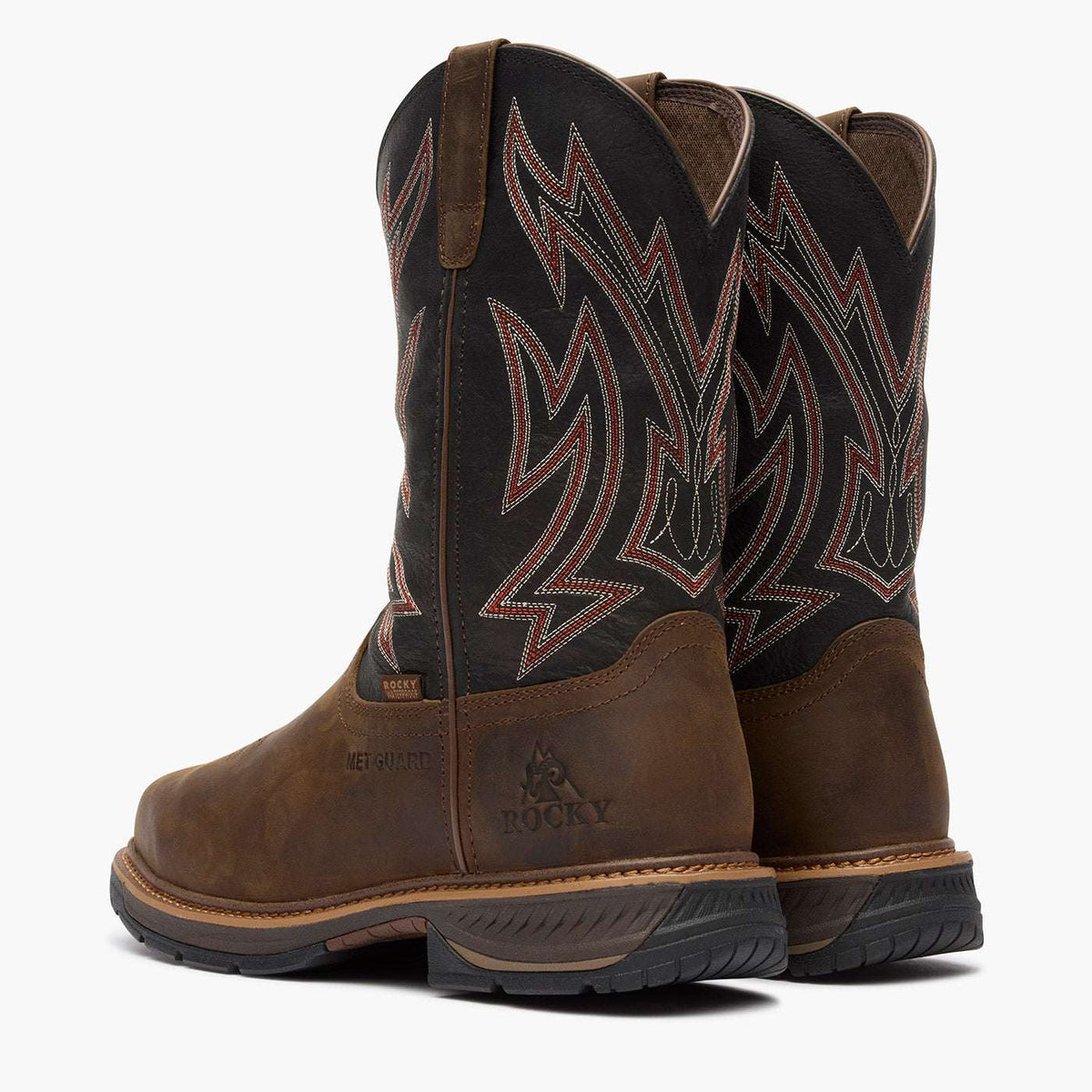Rocky Ride LTE MET Guard Western Boot Brown - Rocky Boots - Flyclothing LLC