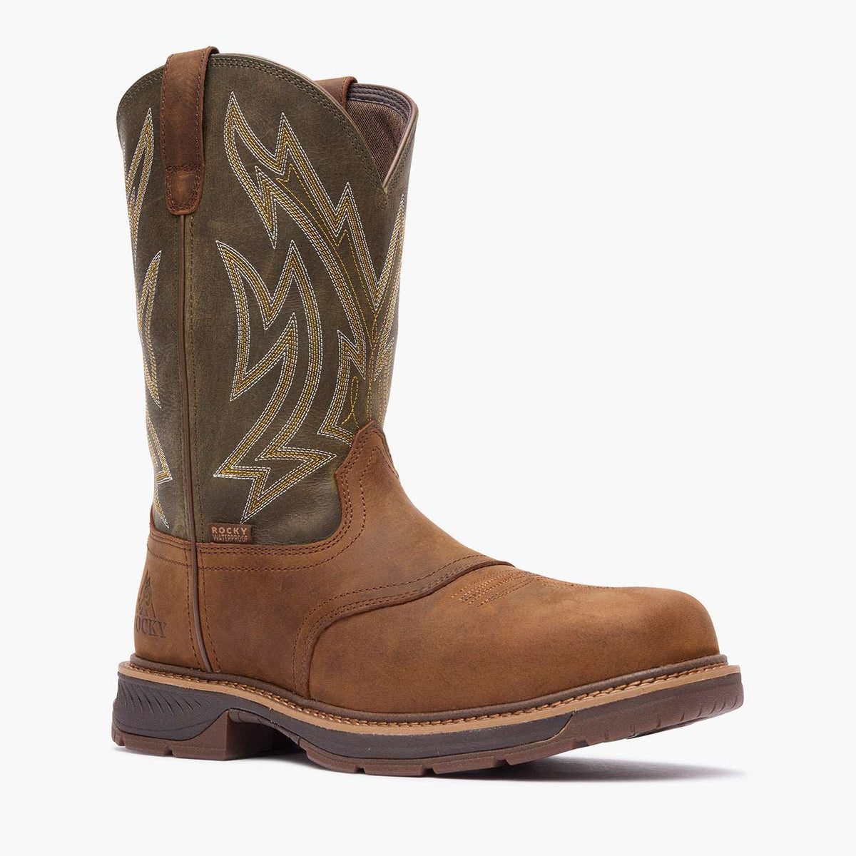 Rocky Ride LTE Carbon Toe Western Boot Brown - Rocky Boots - Flyclothing LLC
