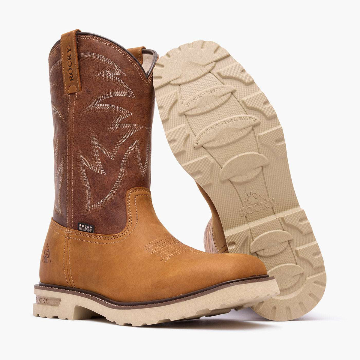 Rocky Grindstone XTR Waterproof Western Boots Brown - Rocky Boots - Flyclothing LLC