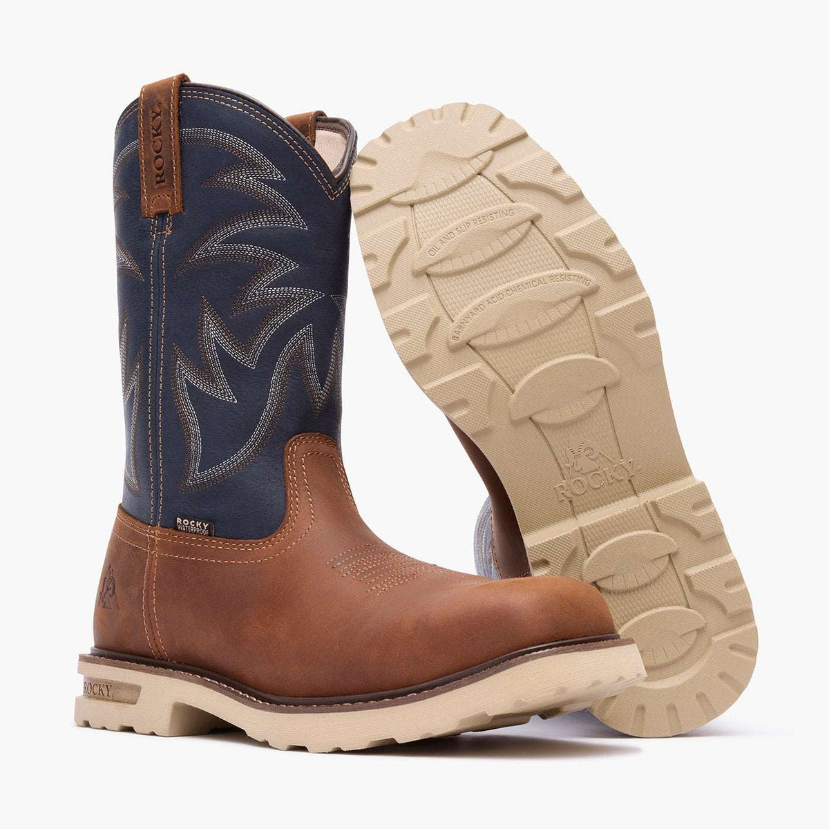 Rocky Grindstone XTR Composite Toe Western Boots Brown - Rocky Boots - Flyclothing LLC