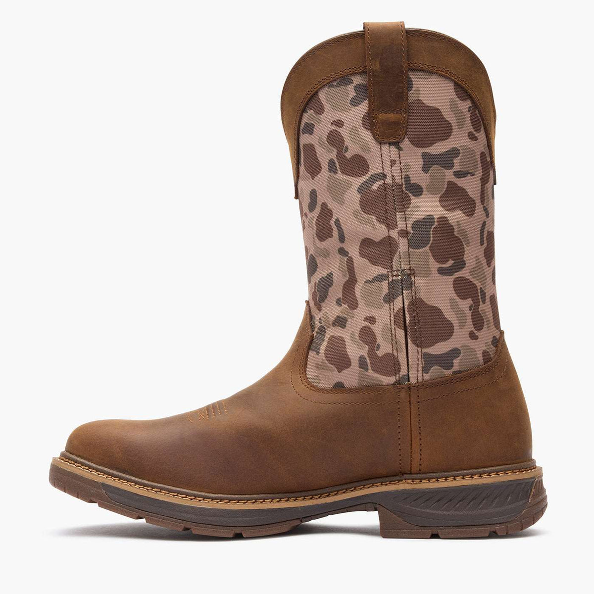 Rocky Ride LTE Waterproof Western Boot Dark Brown And Duck Camo - Rocky Boots - Flyclothing LLC