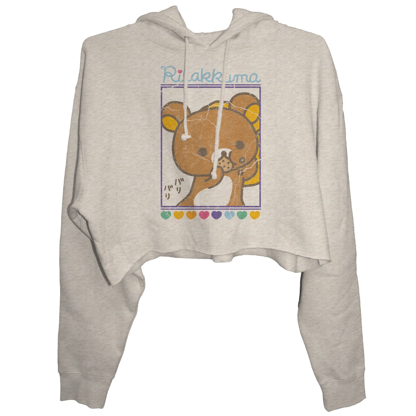 Rilakkuma Cookie Crop Top Hoodie - Goodie Two Sleeves