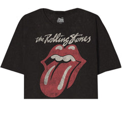 Rolling Stones Classic Lick Oversize Crop - Rolling Stones