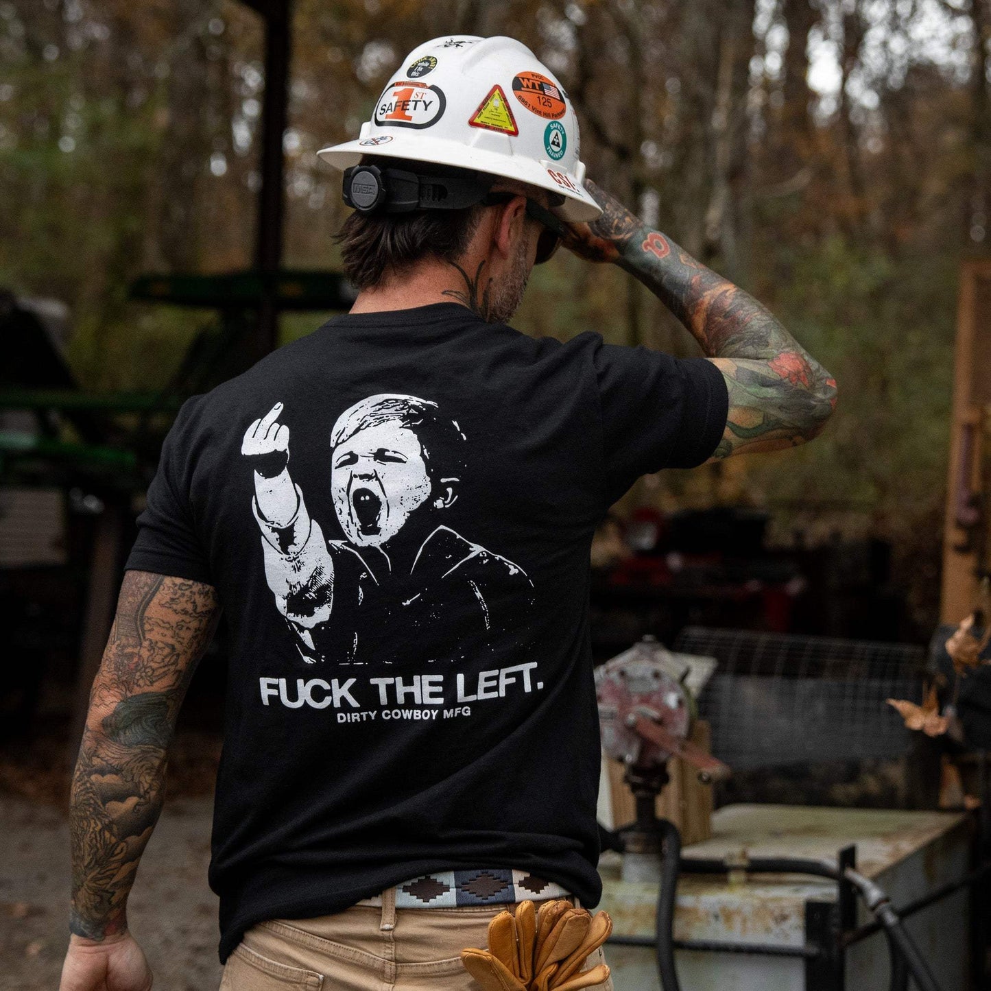 F*ck The Left Men's T-Shirt - DIRTY COWBOY USA - Flyclothing LLC