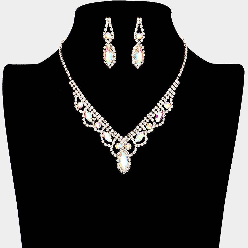 Crystal Rhinestone Pave Necklace - Madeline Love - Flyclothing LLC