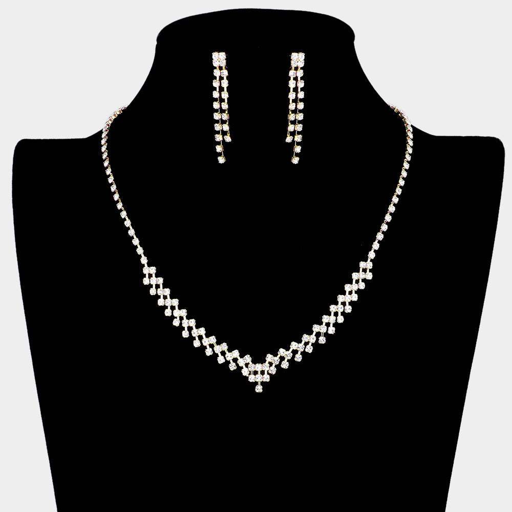 Rhinestone Pave Necklace - Madeline Love - Flyclothing LLC