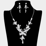 Butterfly Crystal Rhinestone Necklace - Madeline Love - Flyclothing LLC
